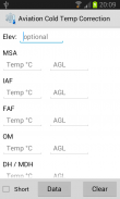 Aviation Cold Temp Correction screenshot 1