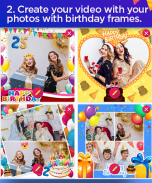 Birthday video maker with photos screenshot 0