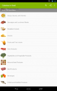 Таблица калорийности продуктов screenshot 6