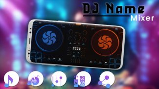 DJ Name Mixer Plus - Mix Your Name To Song screenshot 1