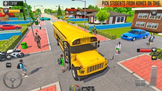 بازی رانندگی اتوبوس مدرسه شهری screenshot 8