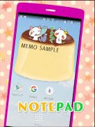 Cute Notepad "Kansai Cats" screenshot 1