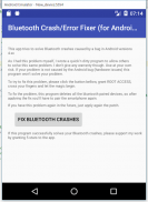 Bluetooth Crash/Error Fixer (FREE) screenshot 0