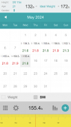 Weight Calendar screenshot 3