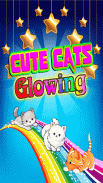 Cute Cats Glowing new offline games free non wifi screenshot 0
