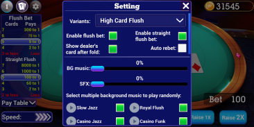 High Card Flush Poker screenshot 0
