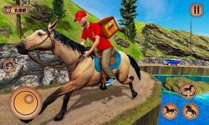 Mounted Horse Riding Pizza screenshot 0