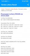 Kerala Lottery Result screenshot 0