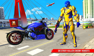 Bike Superhero Taxi de livrare screenshot 5