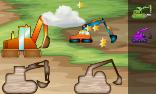 Escavadeiras e caminhões jogo screenshot 0