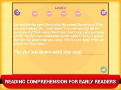 Reading Comprehension Fun Game - Anglais Enfants screenshot 3