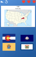 USA quiz - states, maps, flags, coats of arms screenshot 1