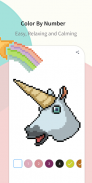 Pixel Unicorn: cor por número screenshot 1