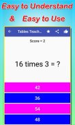 Math Tables Game And Test screenshot 2