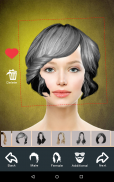 Hairstyle Changer app, virtual makeover women, men screenshot 11