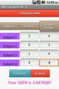 GPA Calculator screenshot 2