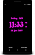 Pixel Digital Clock Live Wallpaper screenshot 3