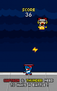 Captain vs Thunder : Superheroes 8bit Alliance War screenshot 2