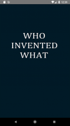 Who Invented What screenshot 2