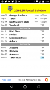 My LSU Football Schedule screenshot 0