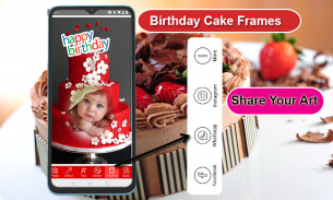 إطارات كعكة عيد ميلاد screenshot 3