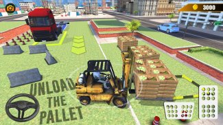 تسليم شاحنة المحاكاة 2019: ألعاب 3D رافعة شوكية screenshot 4