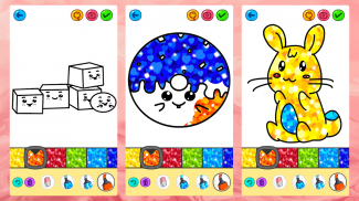 Kawaii Glitter Coloring Book screenshot 0