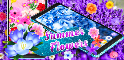 Summer flowers live wallpaper