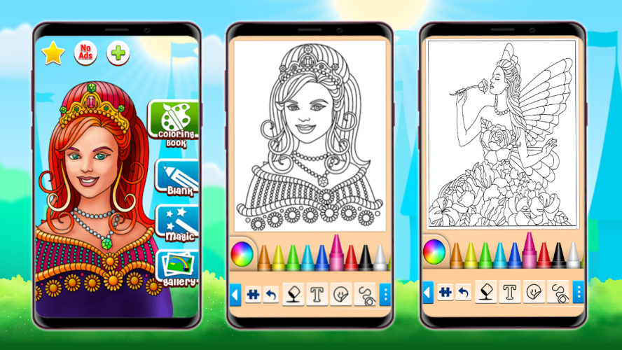 Download Princess Coloring Game 16 4 4 Download Android Apk Aptoide