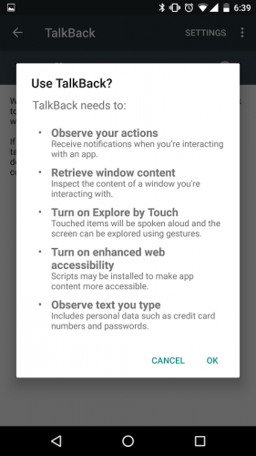 Strumenti per l'accessibilità Android screenshot 4