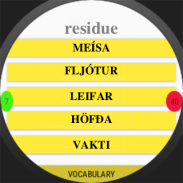 Icelandic Vocabulary Exercise screenshot 1