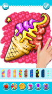 Glitter Ice Cream Coloring screenshot 1