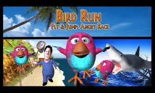 Bird Run, Fly&Jump: Angry Race screenshot 1