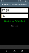 Temperature Conversion Calculator screenshot 1