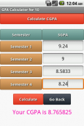 GPA Calculator screenshot 1