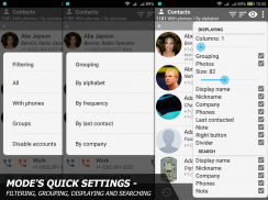 Phone and Contacts - AGContacts, Lite edition screenshot 1