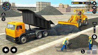 Construcción Excavadora Transporte Simulador screenshot 2