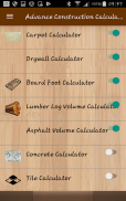 Advance Construction Calculator screenshot 0