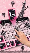 Sexy Black Lace Paris Keyboard screenshot 0