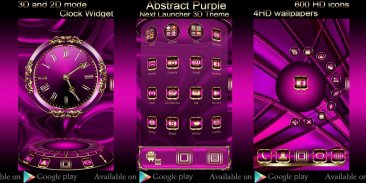 FREE Abstract Purple Go Locker theme screenshot 5