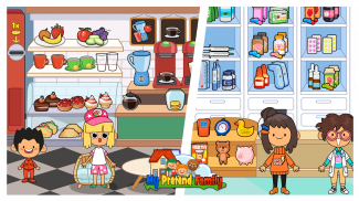 My Pretend Home & Family - Kids Play Town Games! screenshot 8
