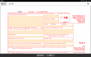 PDF Form 1098 C for IRS: Income Tax Return eForm screenshot 2