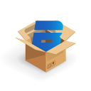 Blue Courier Express Icon