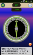 Direction Qibla compass avec GPS screenshot 1
