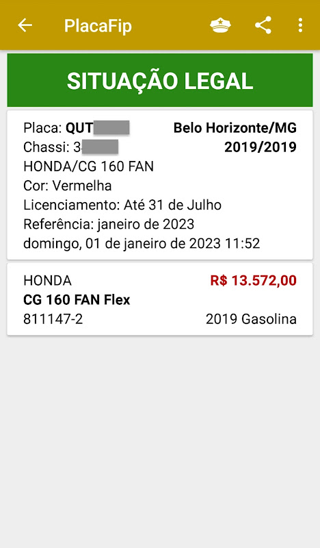 Consulta Placa + Mercosul + Tabela FIPE APK (Android App) - Baixar