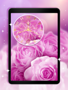 Rose Clock Live Wallpaper screenshot 0