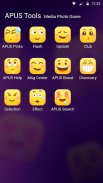 Yellow Mini Cute Emoji - APUS Launcher theme screenshot 2