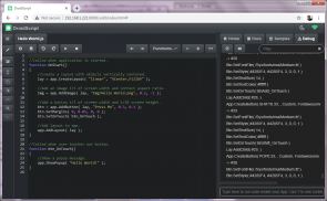 DroidScript - JavaScript IDE screenshot 0