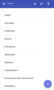 Personality traits screenshot 1