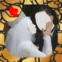 Hijab Wedding Suit Couple Icon